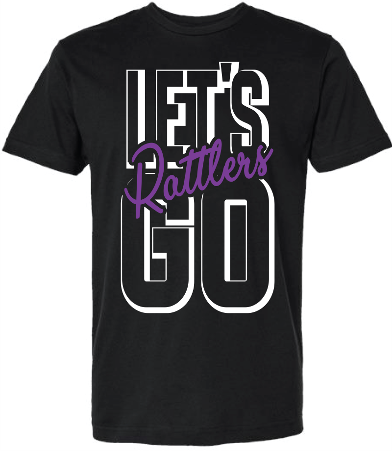 TYAA Fundraiser Let's Go Rattlers T-Shirt